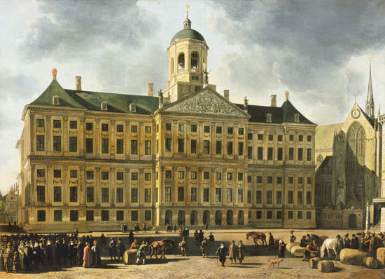 l'hôtel de ville d'Amsterdam. à Gerrit Adriaensz Berckheyde