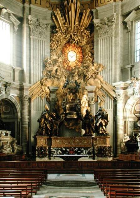 The chair of St. Peter à Gianlorenzo Bernini