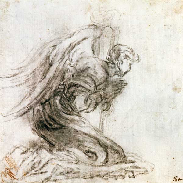 G.L.Bernini / Kneeling Angel / c.1673/74 à Gianlorenzo Bernini