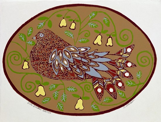 Partridge in a Pear Tree (print)  à  Gillian  Lawson