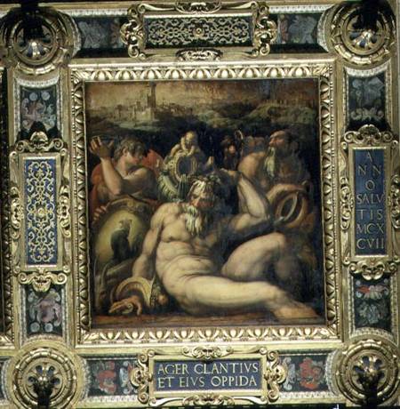 Allegory of the Chianti region from the ceiling of the Salone dei Cinquecento à Giorgio Vasari