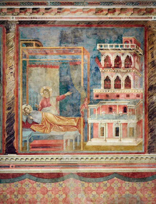Die Vision des Palastes. à Giotto di Bondone