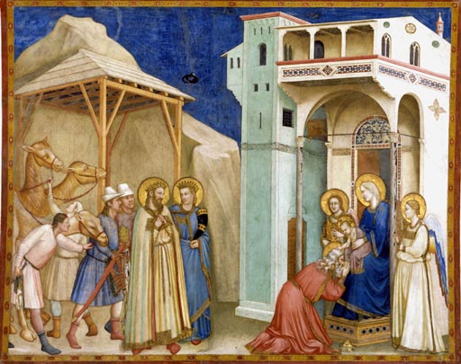 Die Anbetung der Koenige à Giotto di Bondone