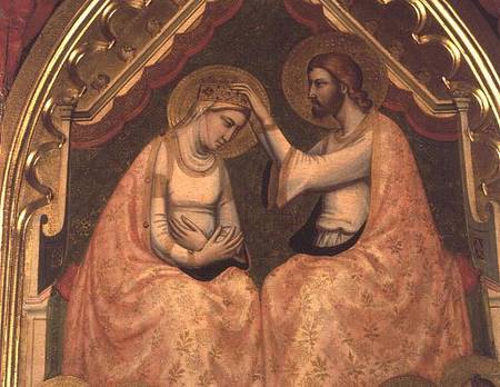 Coronation of the Virgin Polyptych (detail of centre panel) à Giotto di Bondone