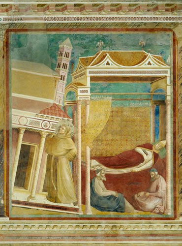 Der Traum des Papstes Innozenz III. à Giotto di Bondone