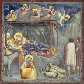Giotto, Nativite et Annonce aux bergers