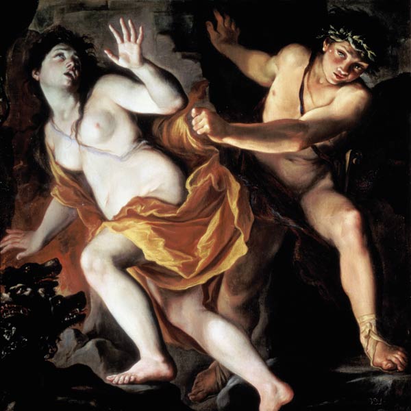 Orpheus and Eurydice, 1695-1705 à Giovanni Antonio Burrini ou Burino