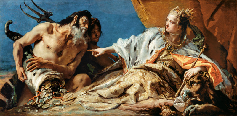 Neptune offrant des cadeaux à Venise à Giovanni Battista Tiepolo