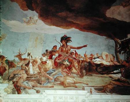 America, one of the Four Continents from - Giovanni Battista Tiepolo