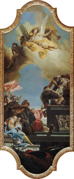 Die Errichtung der Statue für eine Kaiserin à Giovanni Battista Tiepolo