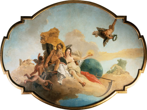 Die Zeit entschleiert die Wahrheit à Giovanni Battista Tiepolo