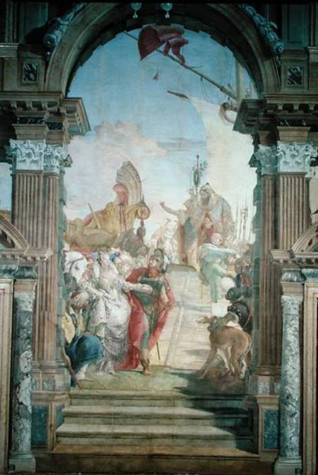 The Meeting of Anthony (c.82-30 BC) and Cleopatra (51-30 BC) à Giovanni Battista Tiepolo