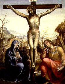 Le Jesus crucifié avec Marie et Jean.