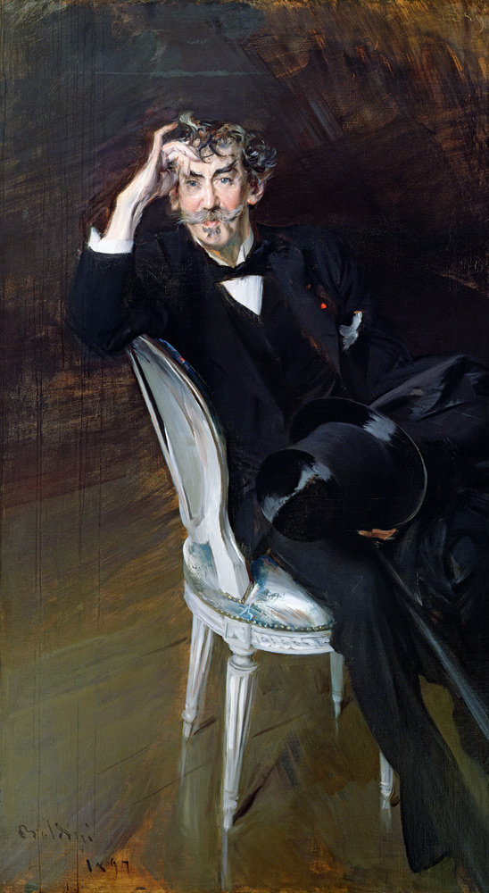 Portrait von James Abbott McNeil Whistler à Giovanni Boldini