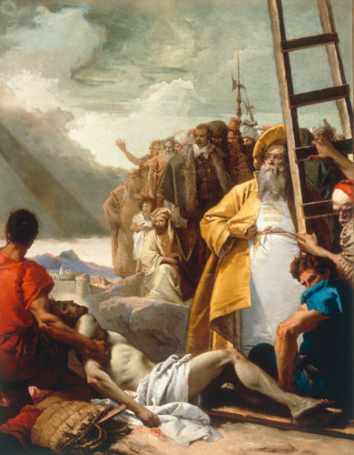 Christ is nailed to the Cross à Giovanni Domenico Tiepolo