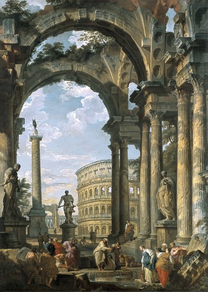 Roman Capriccio à Giovanni Paolo Pannini