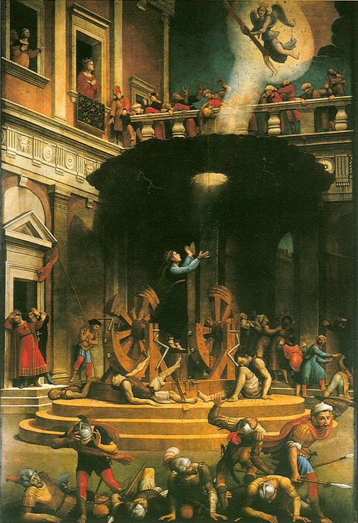 The Martyrdom of Saint Catherine of Alexandria à Giuliano Bugiardini