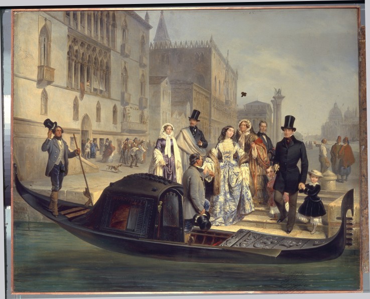 The Tolstoy Family in Venice à Giulio Carlini