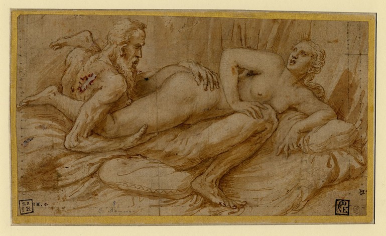 Erotic Scene à Giulio Romano