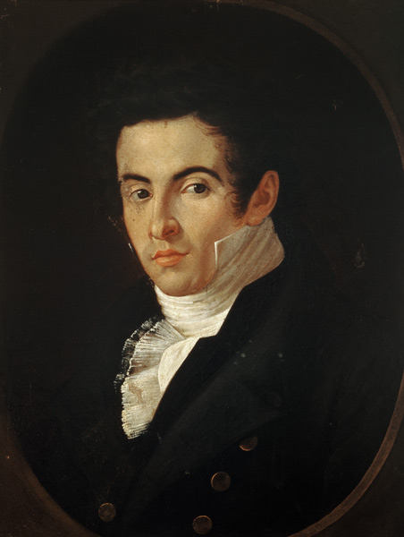 Portrait of Vincenzo Bellini (1801-35) à Giuseppe Cammarano