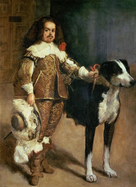 Portrait of one of Philip IV’s dwarves. à Giuseppe Velasco ou Velasquez