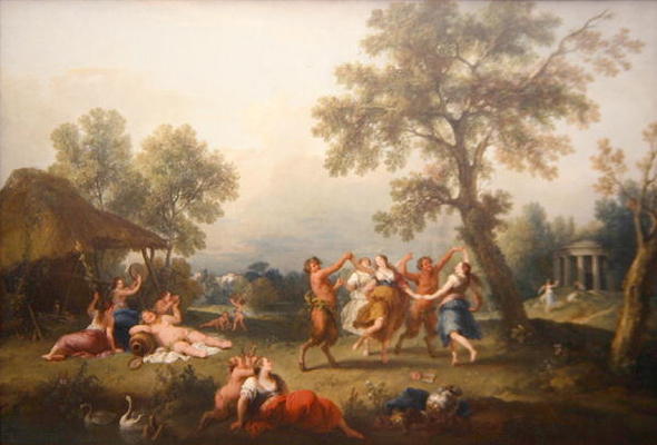 Bacchanal (oil on canvas) à Giuseppe Zais
