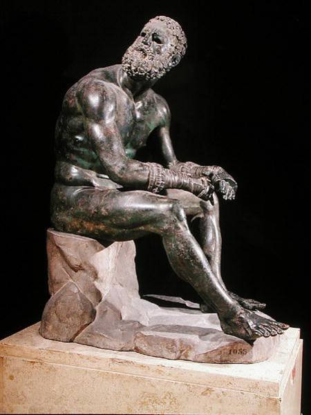 Seated boxer à Art Grec
