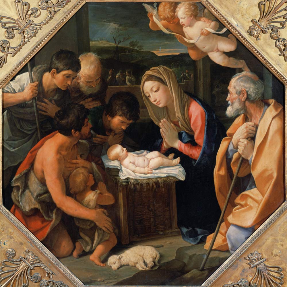 The Adoration of the Shepherds à Guido Reni