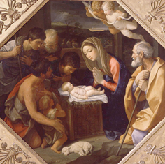 Die Anbetung des Christkindes durch die Hirten à Guido Reni