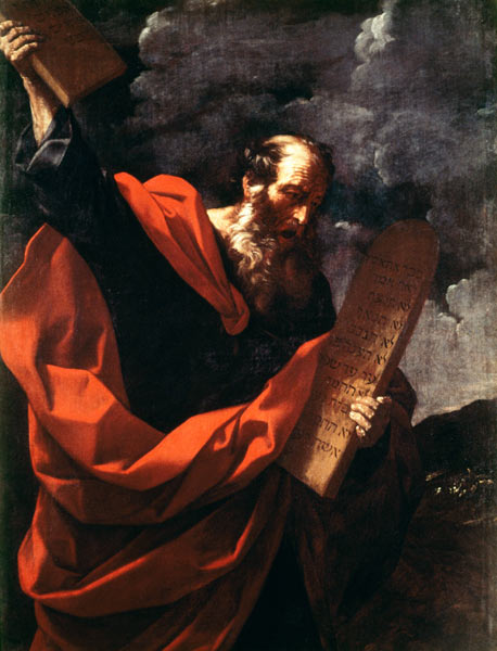Moses with the Tablets of the Law à Guido Reni