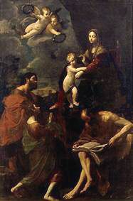 la Madonne trônant avec trois Saints à Guido Reni