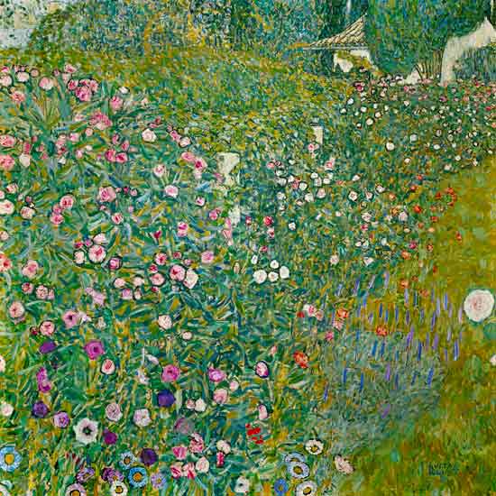 Paysage de jardin italien à Gustav Klimt