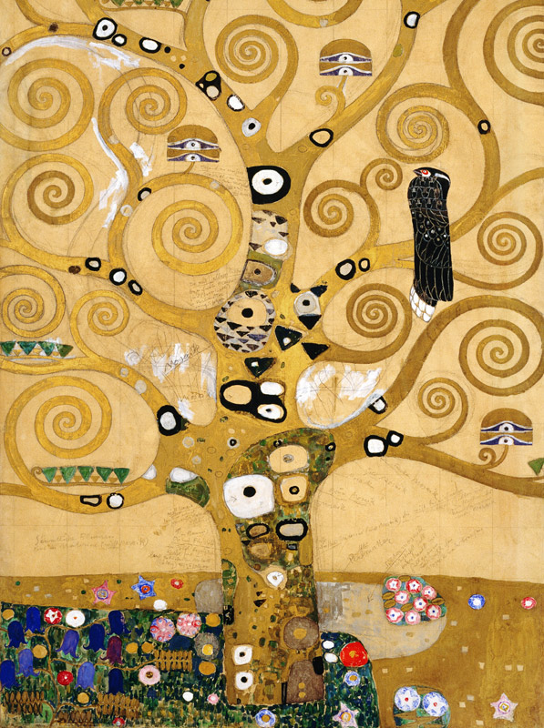 Arbre de vie, section centrale - tableau de Gustav Klimt