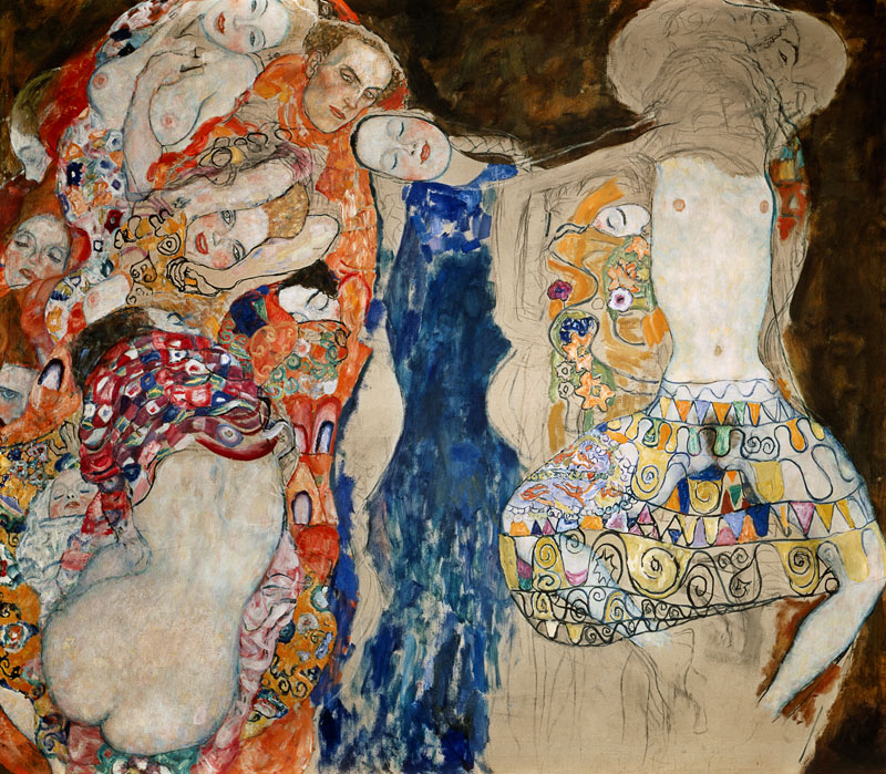 La mariée (image non fini) à Gustav Klimt