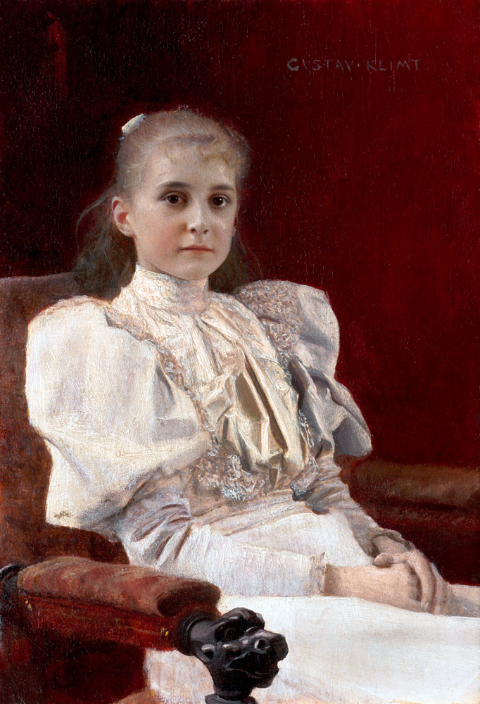 Seated Young Girl à Gustav Klimt