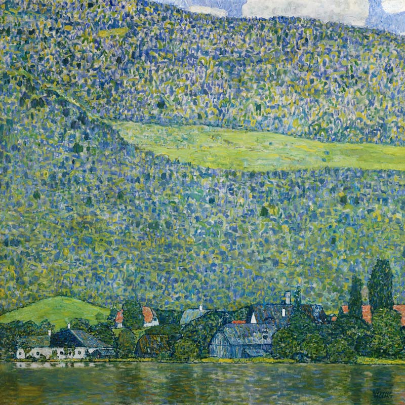 Unterach au Attersee à Gustav Klimt