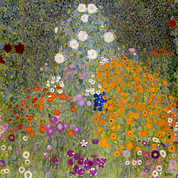 Jardin de cottage à Gustav Klimt