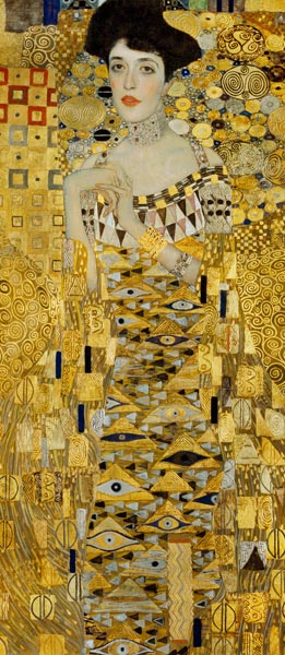 Portrait d'Adèle Bloch-Bauer (détail) à Gustav Klimt