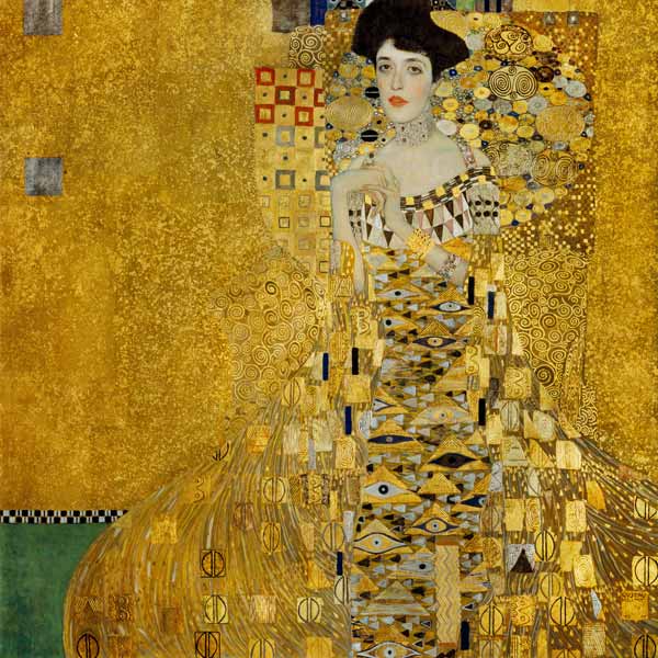 Portrait Adèle Bloch-Bauer - peinture huile sur toile de Gustav Klimt en  reproduction imprimée ou copie peinte à l\'huile sur toile