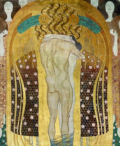 Ce baiser du monde entier (détail) à Gustav Klimt
