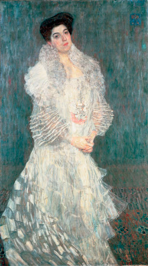 Portrait de Hermine Gallia (1870-1936) - tableau de Gustav Klimt en  reproduction imprimée ou copie peinte à l\'huile sur toile