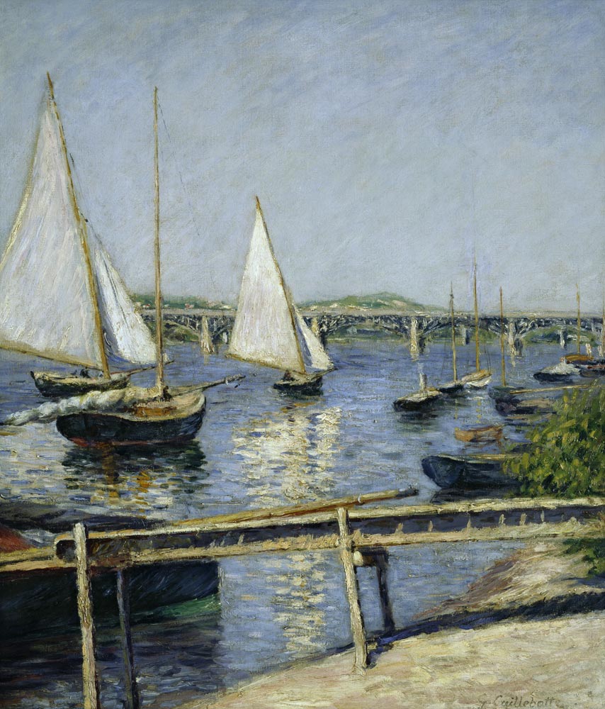 Sailing Boats at Argenteuil à Gustave Caillebotte