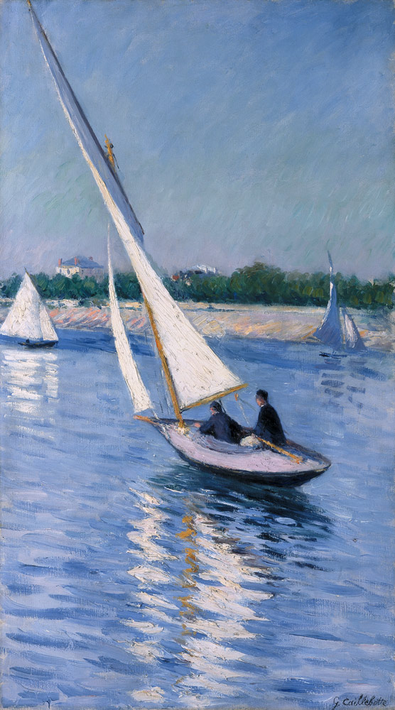 Segelboot auf der Seine bei Argenteuil à Gustave Caillebotte