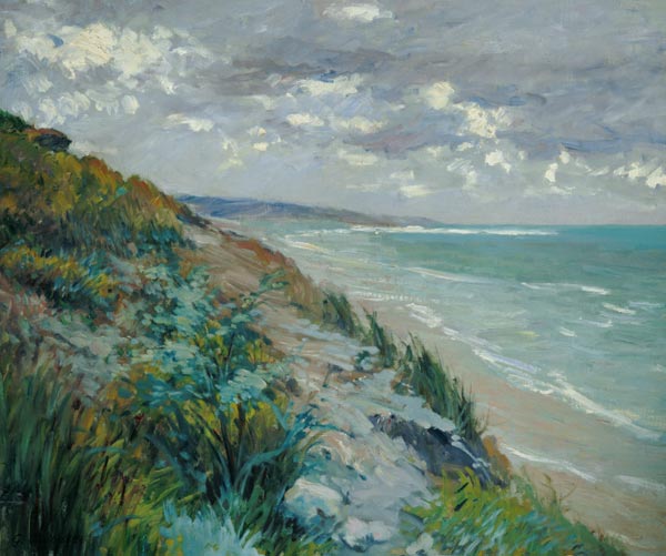 Cliffs the sea at Trouville à Gustave Caillebotte