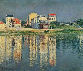 Reflets de maisons dans l'eau de la Seine près d'Argenteuil 1889