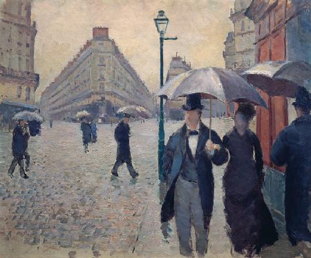 Rue de Paris, jour de pluie (étude)