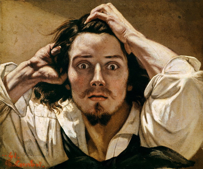 Autoportrait - Le désespéré à Gustave Courbet