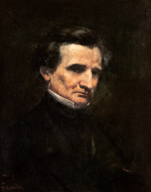 Portrait of Hector Berlioz (1803-1869) à Gustave Courbet