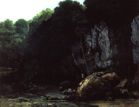 The Stream from the Black Cavern à Gustave Courbet