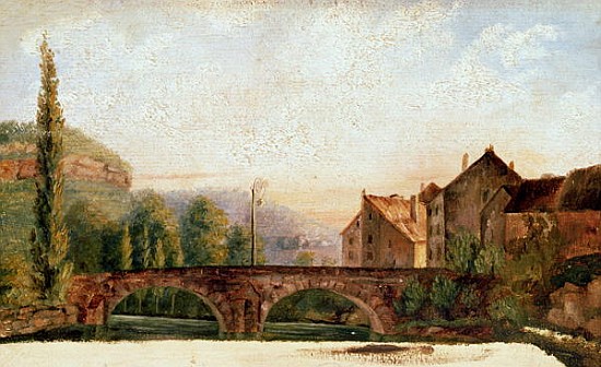 The Pont de Nahin at Ornans, c.1837 à Gustave Courbet